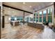 Open concept living room and kitchen with high ceilings and large windows at 133 Adams Way, Breckenridge, CO 80424