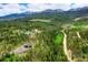 Aerial view of homes nestled in a mountain community at 133 Adams Way, Breckenridge, CO 80424