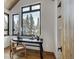 Modern home office with built-in shelves and mountain views at 72 Dyer Trl, Breckenridge, CO 80424