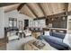 Open-concept living area showcasing a comfortable sitting area and kitchen at 72 Dyer Trl, Breckenridge, CO 80424