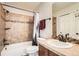 Full bathroom with tub and shower combination at 7892 S Country Club Pkwy, Aurora, CO 80016