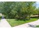 Side yard landscaping with trees and grass at 22580 E Ontario Dr # 103, Aurora, CO 80016