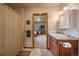 Full bathroom with shower/tub combo and double vanity at 5861 E Valley Hi Dr, Parker, CO 80138