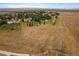 Aerial view of empty lot with surrounding houses at 5861 E Valley Hi Dr, Parker, CO 80138