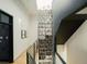 Modern staircase with a unique metal art installation at 2556 18Th St, Denver, CO 80211