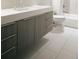Clean bathroom with modern vanity and white tile at 2556 18Th St, Denver, CO 80211