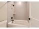 Bathroom with shower/tub combo and modern fixtures at 6664 Bridle Creek Pt, Castle Pines, CO 80108