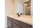 Bathroom with single vanity and modern fixtures at 6664 Bridle Creek Pt, Castle Pines, CO 80108