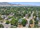 Neighborhood view showcasing house location and mountain views at 1843 Spruce St, Boulder, CO 80302
