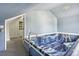 Relaxing jacuzzi tub in a dedicated room with light blue walls at 1843 Spruce St, Boulder, CO 80302