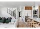 Open floor plan showing living room, kitchen, and stairs at 3362 W 32Nd Ave, Denver, CO 80211