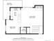 Two-story floor plan, including kitchen, living room, two bedrooms, and two bathrooms at 4845 Silver Spruce Ln, Evergreen, CO 80439