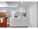 Basement kitchenette with white cabinets and a small sink at 1324 Shadow Mountain Dr, Highlands Ranch, CO 80126