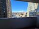 Balcony overlooking the cityscape and mountains at 1020 15Th St # 21M, Denver, CO 80202