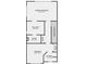 Upper floor plan featuring primary bedroom, full bath, and additional bedroom at 2311 Decatur St, Denver, CO 80211