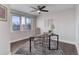 Home office with built-in desk and plenty of natural light at 2311 Decatur St, Denver, CO 80211