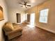 Simple living room with a couch and access to a back porch at 2752 Miner St, Idaho Springs, CO 80452