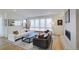 Bright living room with hardwood floors, large windows, and a comfortable seating area at 4224 E Dickenson Pl, Denver, CO 80222