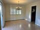 Elegant dining room with hardwood floors and a chandelier at 2789 S Ivan Way, Denver, CO 80227