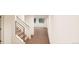 Modern stairwell with metal railing leading to lower level at , Aurora, CO 80019