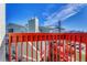 Balcony view of the building's exterior and parking area at 970 S Dawson Way # 10, Aurora, CO 80012