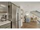 Modern kitchen featuring stainless steel appliances and ample counter space at 970 S Dawson Way # 10, Aurora, CO 80012