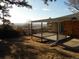 Elevated deck with view, wooden railings at 12492 N Pine Dr, Parker, CO 80138