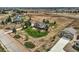 Aerial view of house with detached garage at 4974 Malibu Dr, Berthoud, CO 80513