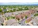 Aerial view of a community of townhouses and homes at 4608 Copeland Loop # 201, Highlands Ranch, CO 80126