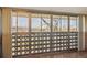 Balcony with geometric patterned screen offering views of the surrounding area at 585 S Alton Way # 4D, Denver, CO 80247