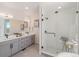 Modern bathroom with double vanity and large shower at 2680 Westview Way # 55, Superior, CO 80027