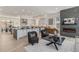 Open living room with views into kitchen and dining areas at 2680 Westview Way # 55, Superior, CO 80027