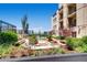 Beautiful courtyard with a fountain and lush landscaping at 925 N Lincoln St # 8E-S, Denver, CO 80203