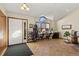 Bright entryway with tile floor and built-in bench at 1749 Foster Dr, Longmont, CO 80501