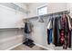 Walk-in closet with double hanging rods and shelving at 125 Mesa Way, Superior, CO 80027