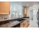 Kitchen with granite countertops and modern appliances at 300 W 11Th Ave # 4F, Denver, CO 80204