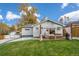 Backyard with patio, lawn, and shed at 4155 S Delaware St, Englewood, CO 80110