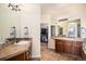 Spacious Primary bathroom with walk-in closet and double vanity at 21506 E Wanderlust Pl, Parker, CO 80138