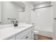 Clean bathroom, white subway tiles, and a bathtub at 1742 Morgan Dr, Erie, CO 80516
