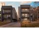 Modern three-story townhouses with balconies and private driveways at 1625 King St # 4, Denver, CO 80204