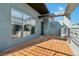 Private deck with city views and wood flooring at 2112 N Clay St, Denver, CO 80211