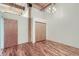 Spacious bedroom with hardwood floors and built in closet at 2955 Inca St # 2N, Denver, CO 80202