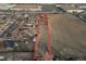 Aerial view showing property and surrounding area at 5401 N Pecos St, Denver, CO 80221