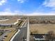 Aerial view showcasing the property's location and surrounding neighborhood at 5401 N Pecos St, Denver, CO 80221