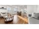 Open concept living area with hardwood floors and modern decor at 5401 N Pecos St, Denver, CO 80221