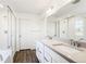 Double vanity bathroom with a large shower and modern finishes at 1787 Water Birch Way, Castle Rock, CO 80108