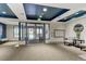 Lobby area with seating, mailboxes, and access to the building's exterior at 1000 E 1St Ave # 405, Denver, CO 80218