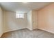 Unfinished basement with neutral walls and carpeting at 3779 N High St, Denver, CO 80205