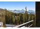 Spectacular mountain views from balcony at 37 County Road 528, Breckenridge, CO 80424