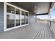 Deck with sliding glass doors to interior at 5566 Hickory Oaks Trl, Castle Rock, CO 80104